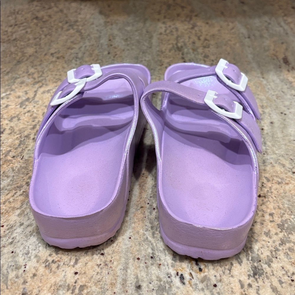 Womans Purple Sandals - Picture 4 of 11